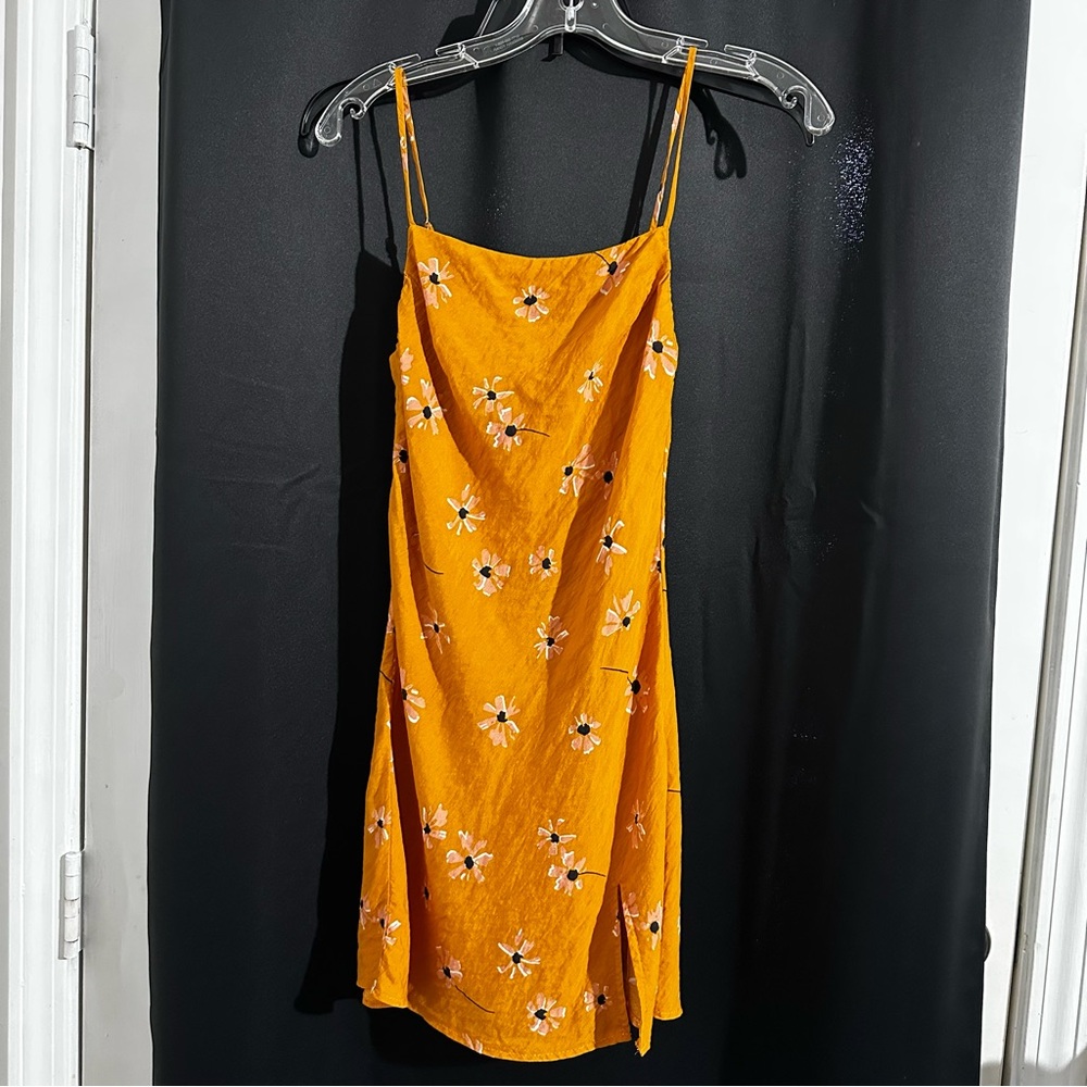 Princess Polly Floral Orange Slip Dress. Size 0. Mini dress.